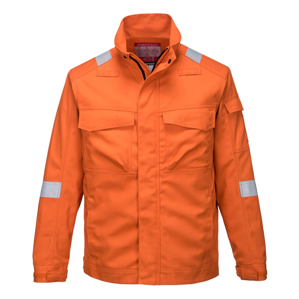 Giacca ignifuga antistatica Bizflame Industry (blu navy o arancione) – Arancione