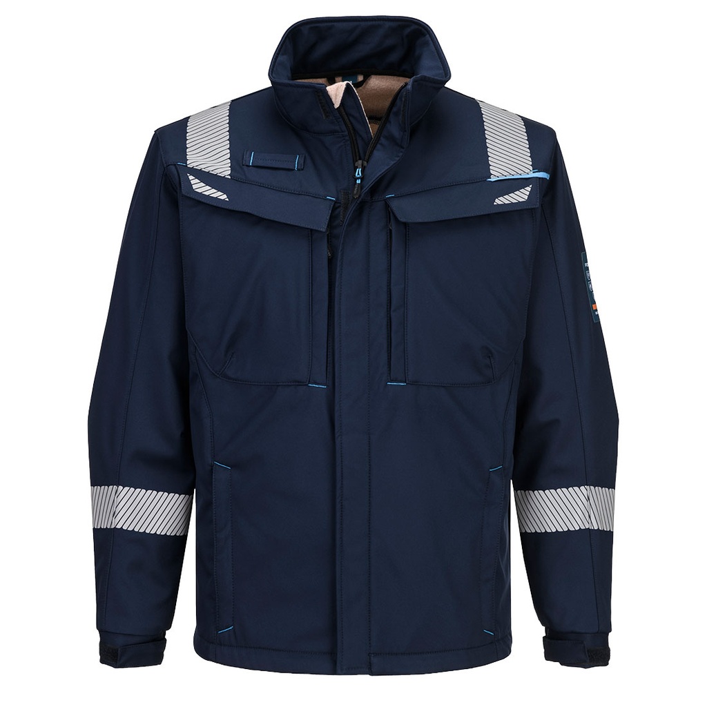 Giacca softshell ignifuga antistatica WX3 Modaflame – Blu navy