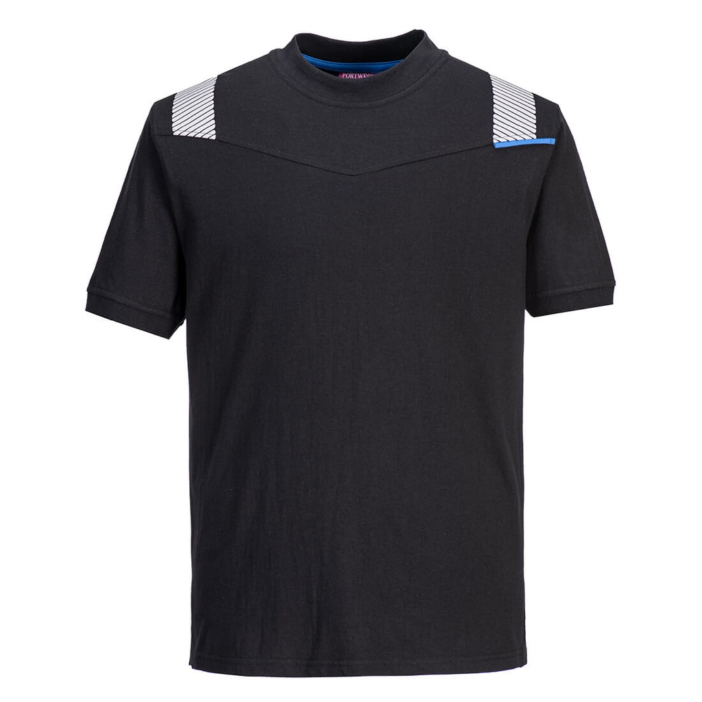 T-shirt manica corta ignifuga antistatica WX3 Modaflame – Nero