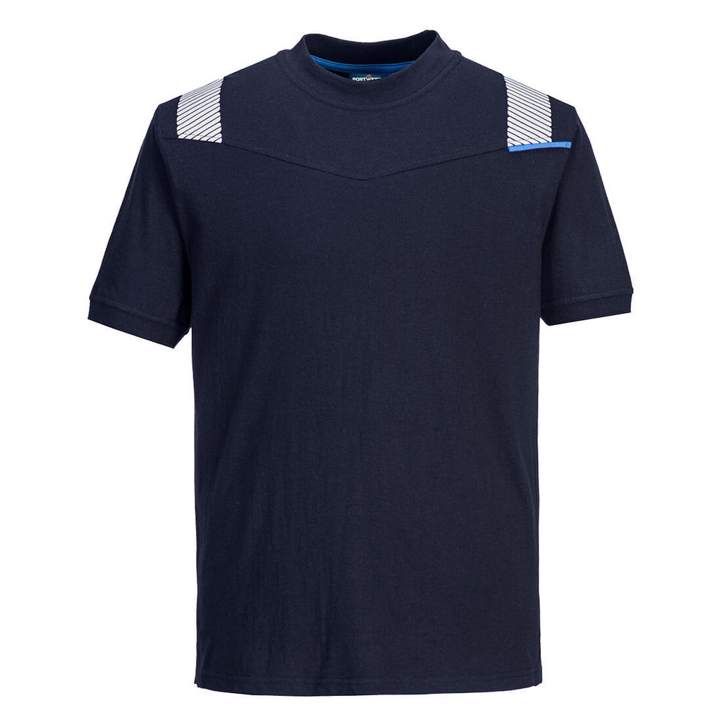 T-shirt manica corta ignifuga antistatica WX3 Modaflame – Blu navy