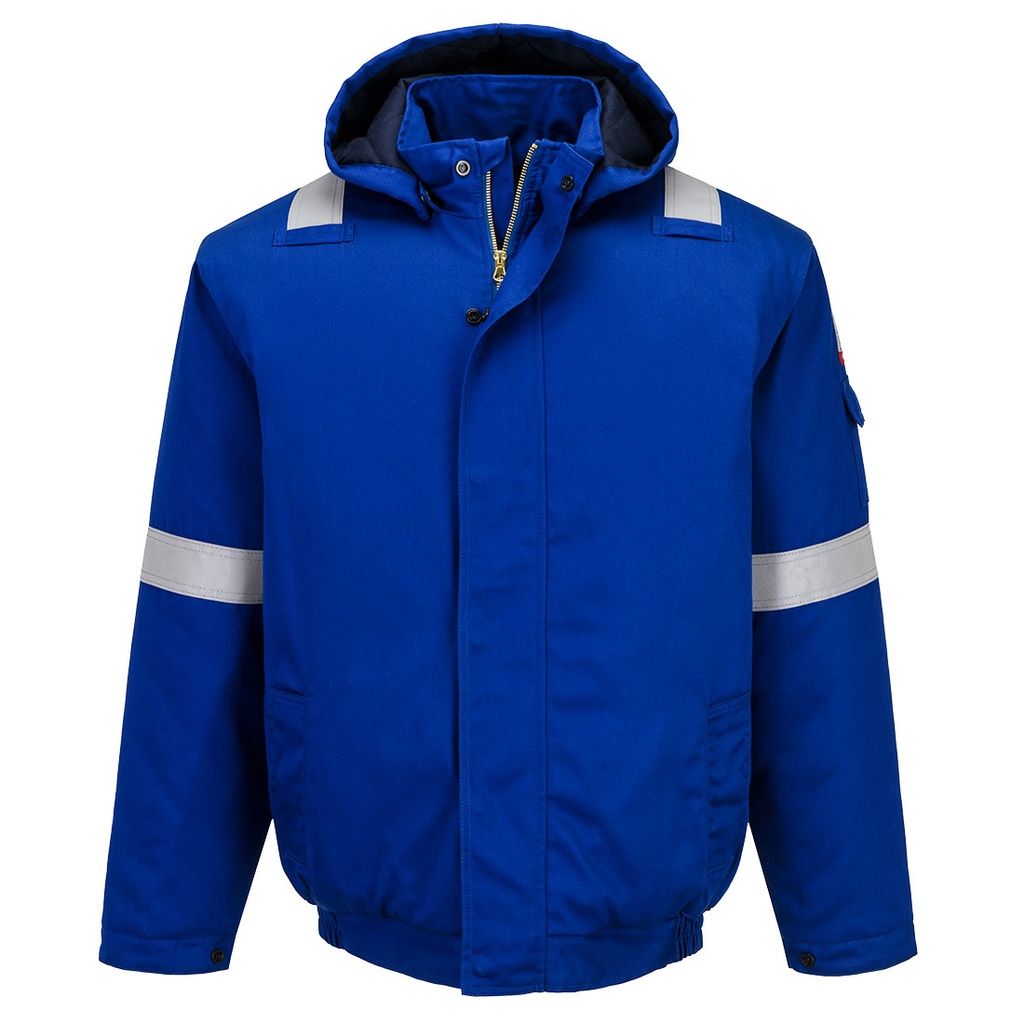 Bomber imbottito ignifugo antistatico Bizflame Work+ – Blu royal