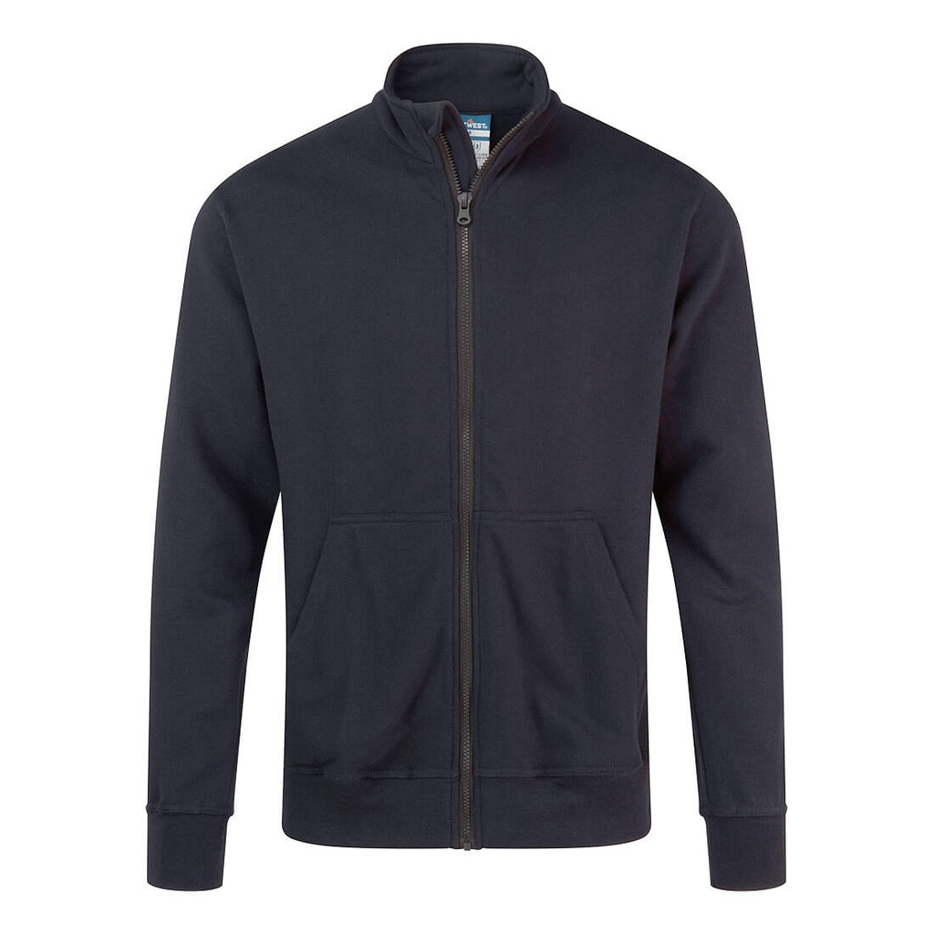 Felpa ignifuga antistatica Modaflame con zip intera – Blu navy