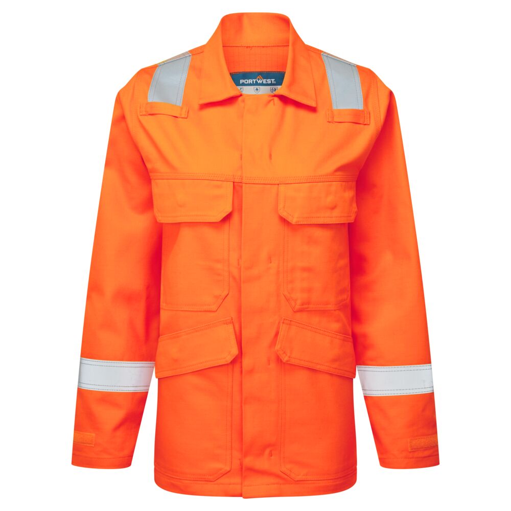 Giacca ignifuga antistatica da donna Bizflame Work – Arancione