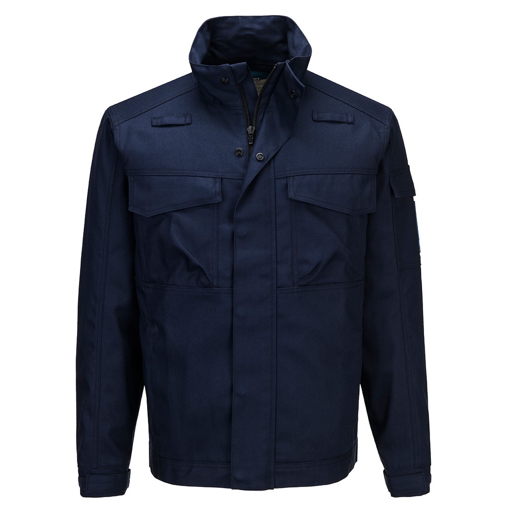 Giacca ignifuga antistatica Bizflame Industry (grigio o blu navy) – Blu navy