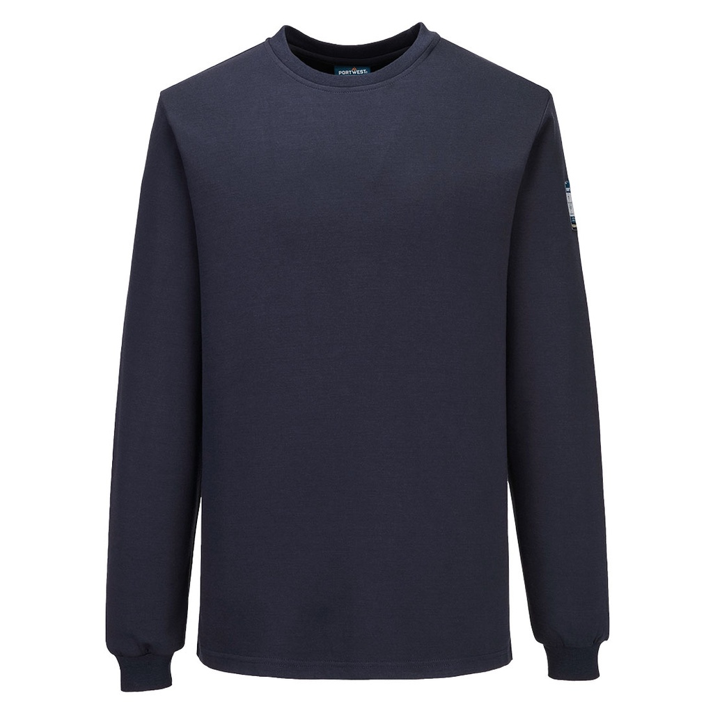 T-shirt manica lunga ignifuga antistatica Modaflame per saldatura – Blu navy
