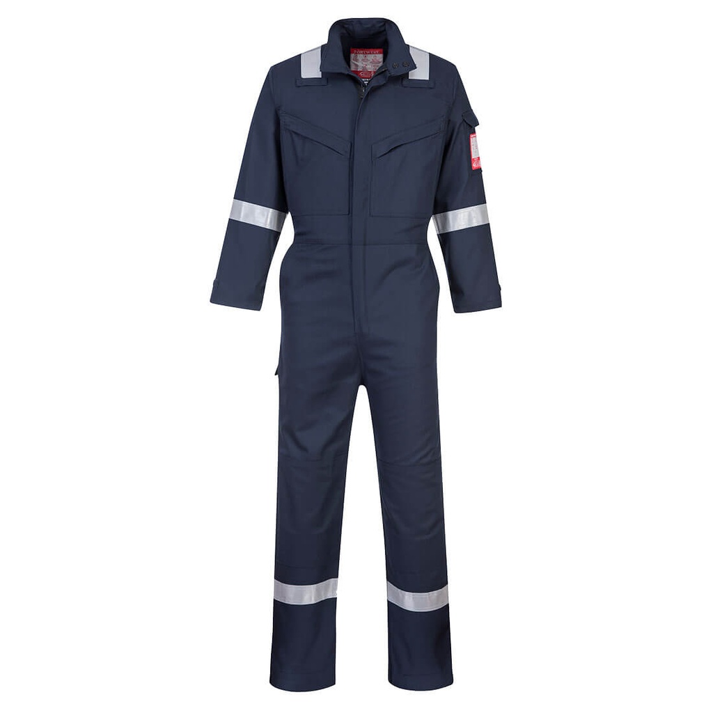 Tuta ignifuga antistatica Bizflame Industry (blu navy o arancione) – Blu navy chiaro