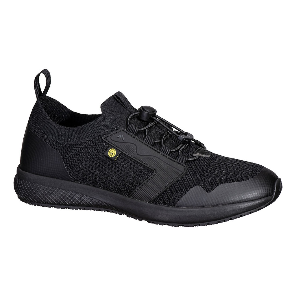 Scarpa sportiva da lavoro in maglia O1 ESD SR – Nero