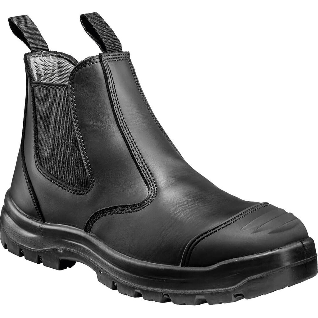 Stivaletto antinfortunistico Dealer senza lacci in nabuk S3 SRC – Nero