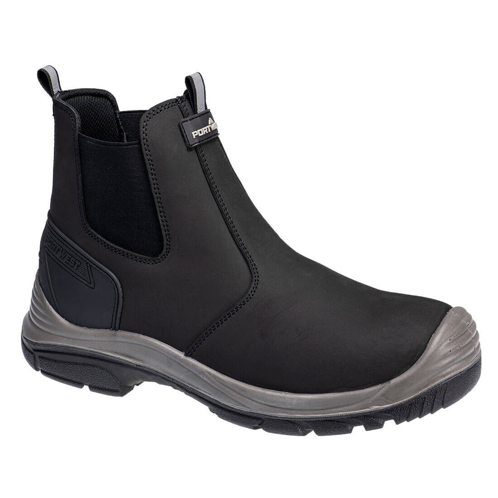 Stivaletto antinfortunistico Dealer impermeabile in nabuk acciaio S7 SC FO SR – Nero/grigio
