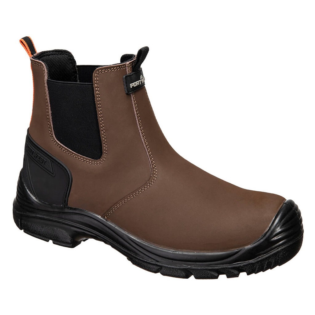 Stivaletto antinfortunistico Dealer impermeabile in nabuk acciaio S7 SC FO SR – Marrone/nero