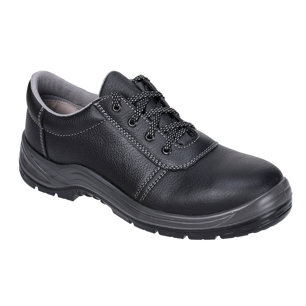 Scarpa antinfortunistica bassa in pelle puntale in acciaio S3 SRC – Nero