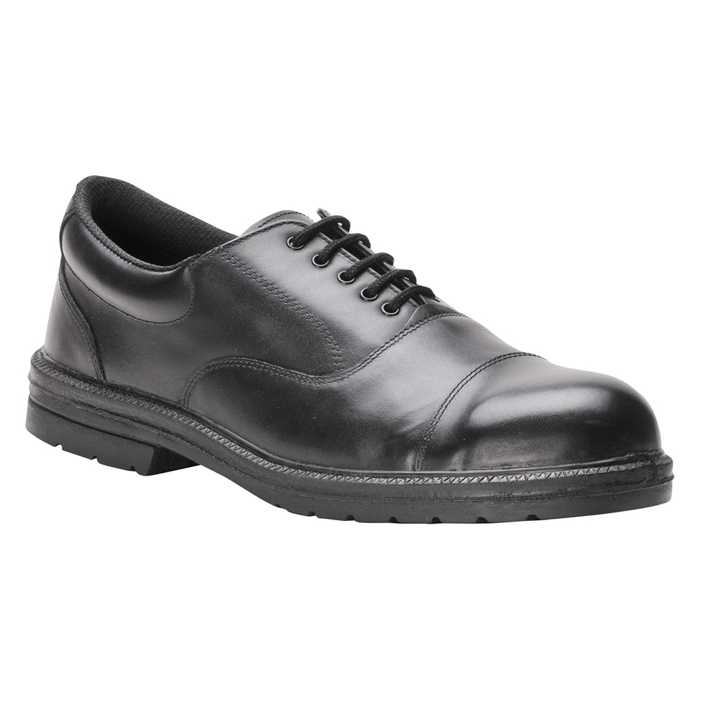 Scarpa antinfortunistica elegante Oxford puntale in acciaio S1P – Nero