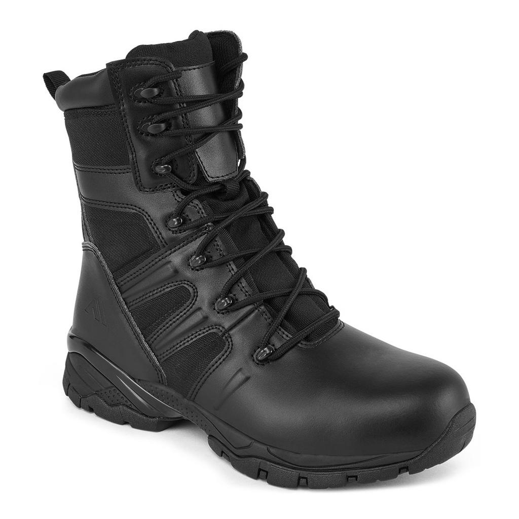 Stivaletto antinfortunistico alto in pelle e rete puntale in acciaio S3 SR HRO – Nero
