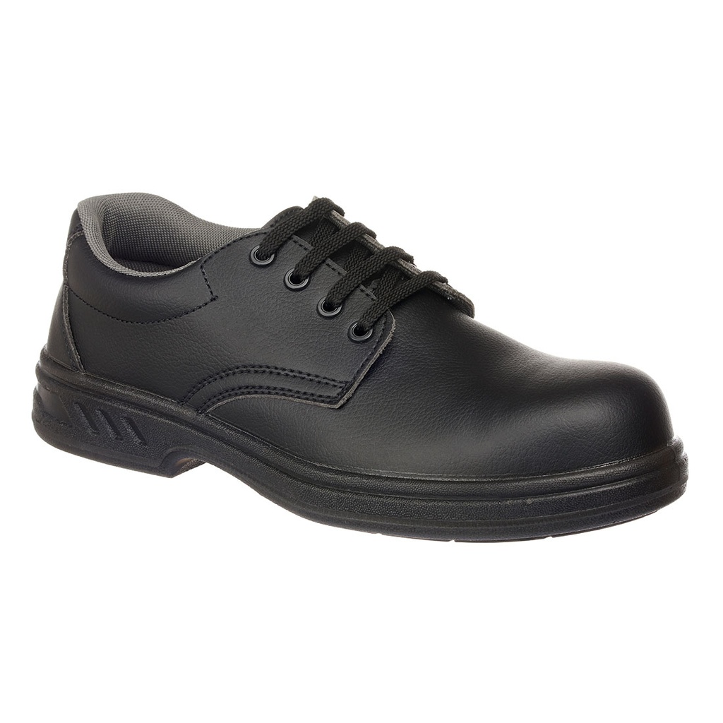 Scarpa antinfortunistica bassa in microfibra con lacci acciaio S2 FO SR – Nero