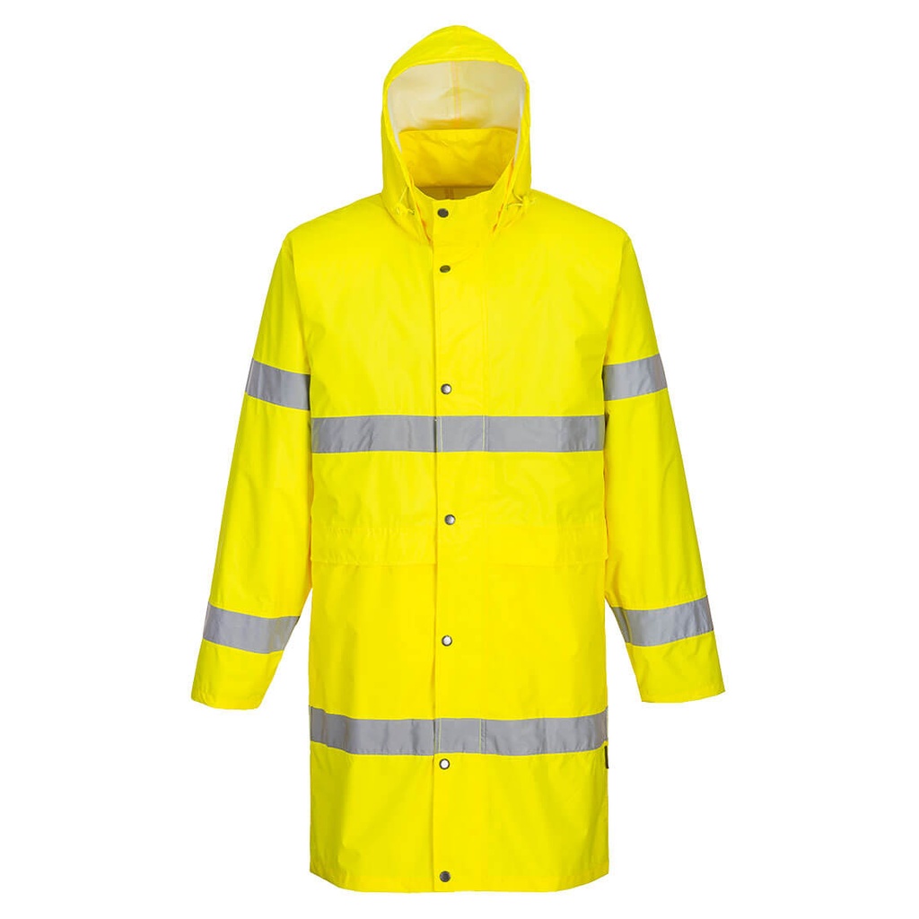 Cappotto impermeabile alta visibilità 100 cm classe 2/3 – Giallo