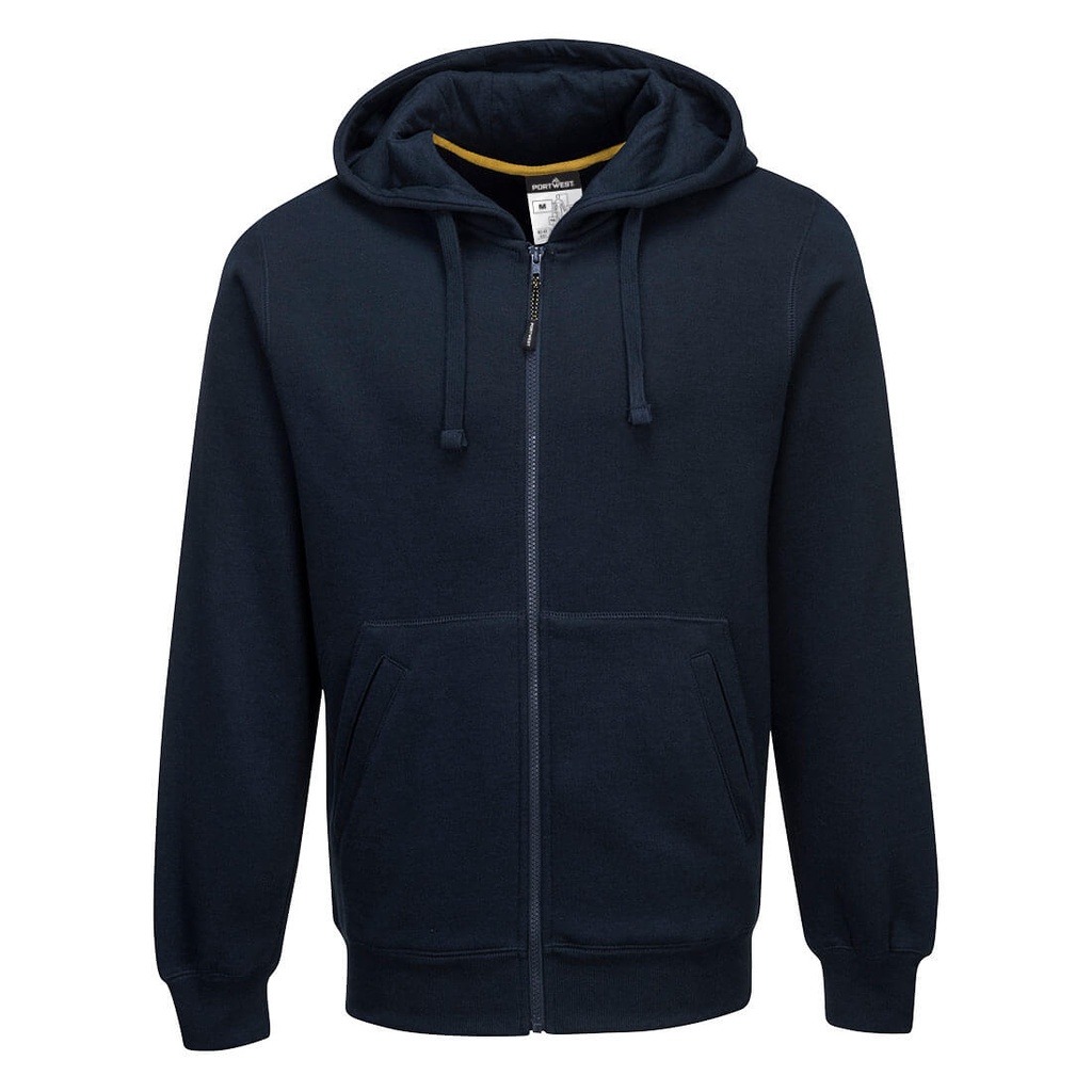 Felpa con cappuccio e zip Nickel – Blu navy