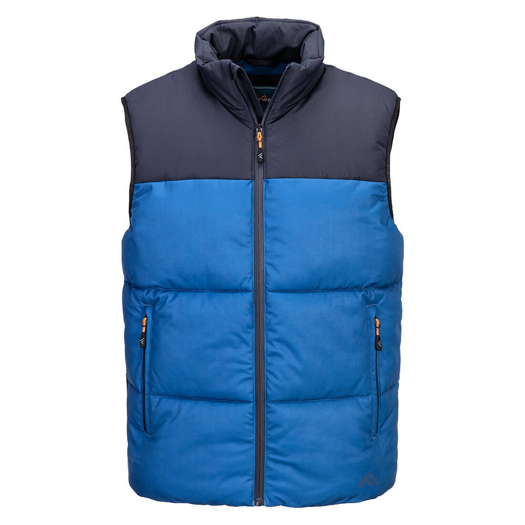 Gilet trapuntato effetto piuma KX3 Sport – Quarzo/blu navy scuro