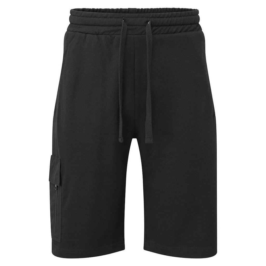 Pantaloncini cargo in felpa KX3 – Nero
