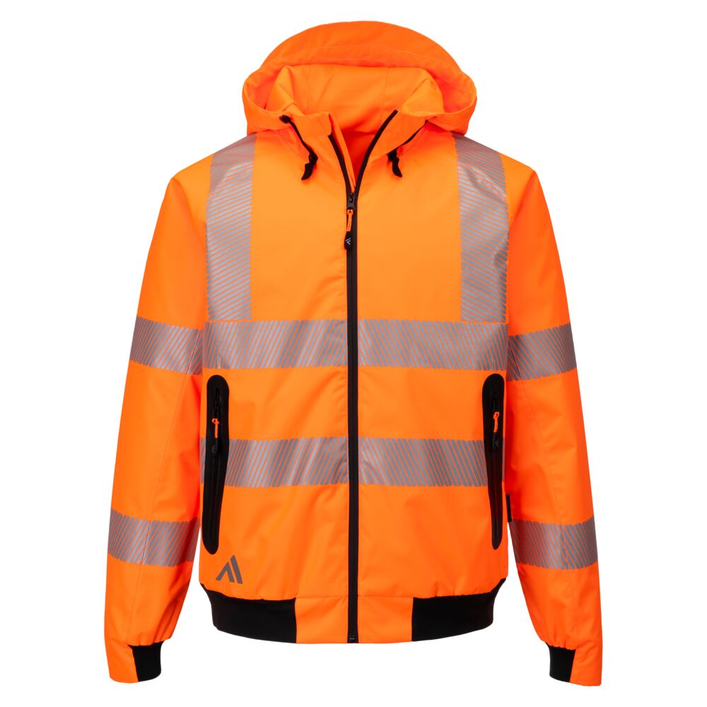 Giubbotto bomber impermeabile alta visibilità KX3 Sport classe 2/3 – Arancione