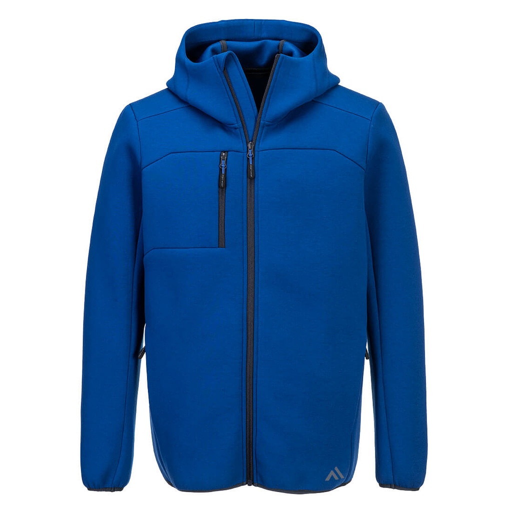 Felpa tecnica con cappuccio e zip KX3 Sport – Blu quarzo