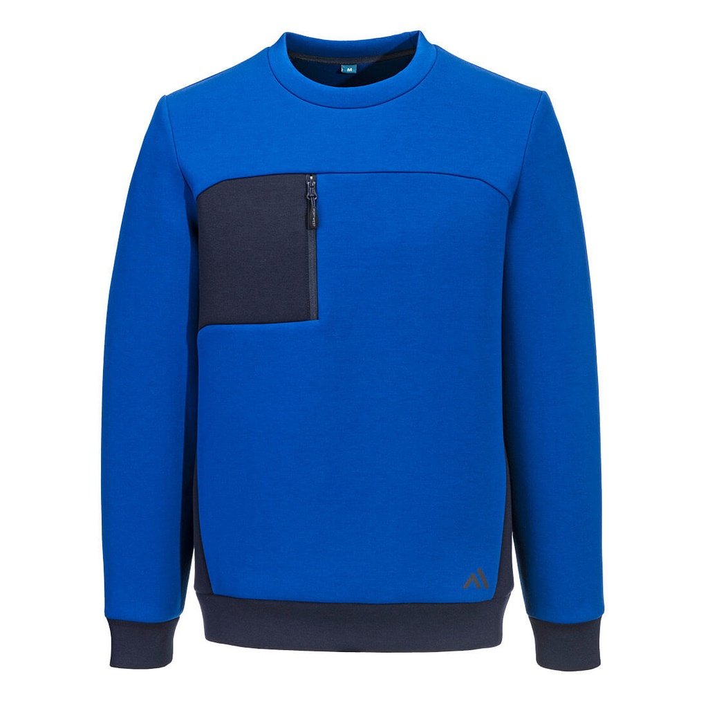 Felpa tecnica KX3 Sport Tech – Quarzo/blu navy scuro