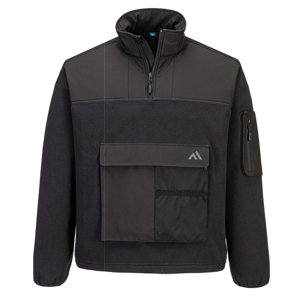 Pile con mezza zip KX3 Sport – Nero