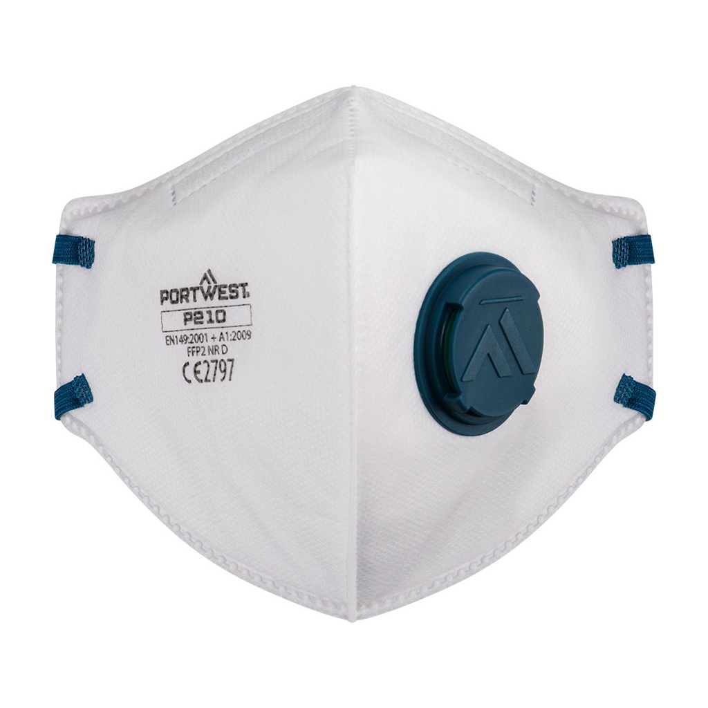 FFP2 Mascherina pieghevole con Valvola respiratoria Dolomite - (PK3) – Bianco