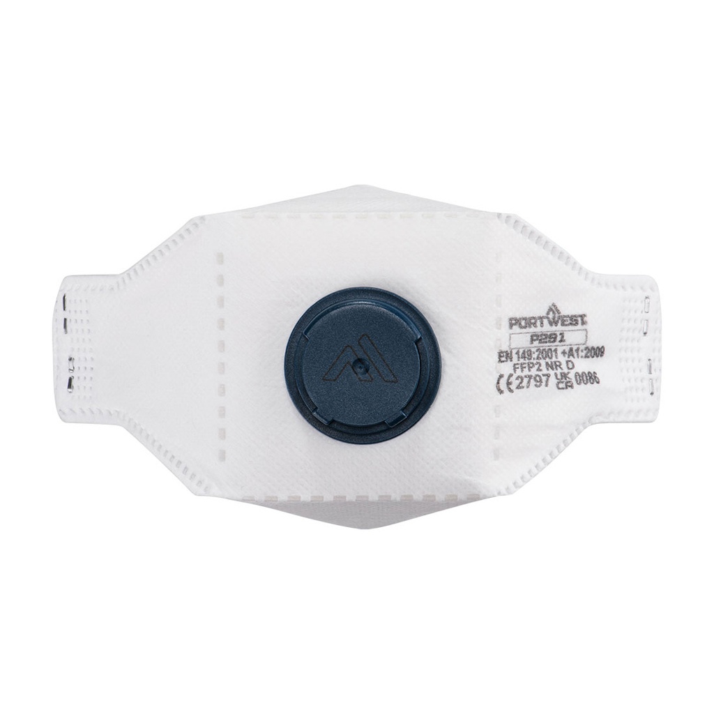 Mascherina FFP2 con valvola Dolomite Eagle pieghevole (conf. 10 pz) – Bianco