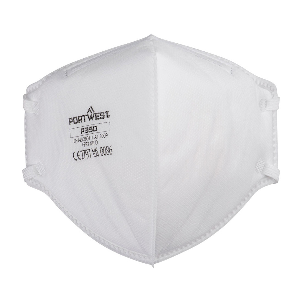 Mascherina FFP3 Dolomite pieghevole senza valvola (conf. 20 pz) – Bianco