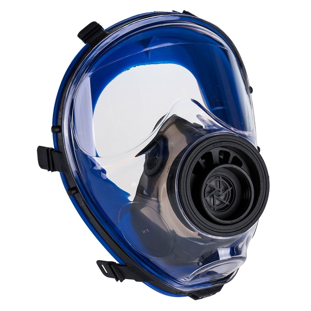 Maschera a pieno facciale Helsinki attacco filettato universale classe 3 – Blu