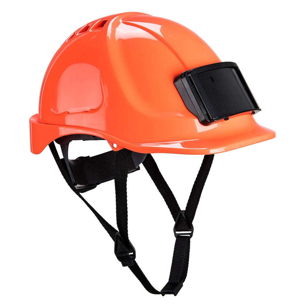 Elmetto di protezione Endurance con porta badge – Arancione