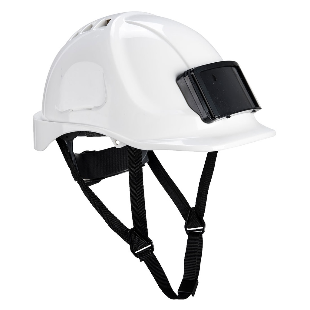 Elmetto di protezione Endurance con porta badge – Bianco