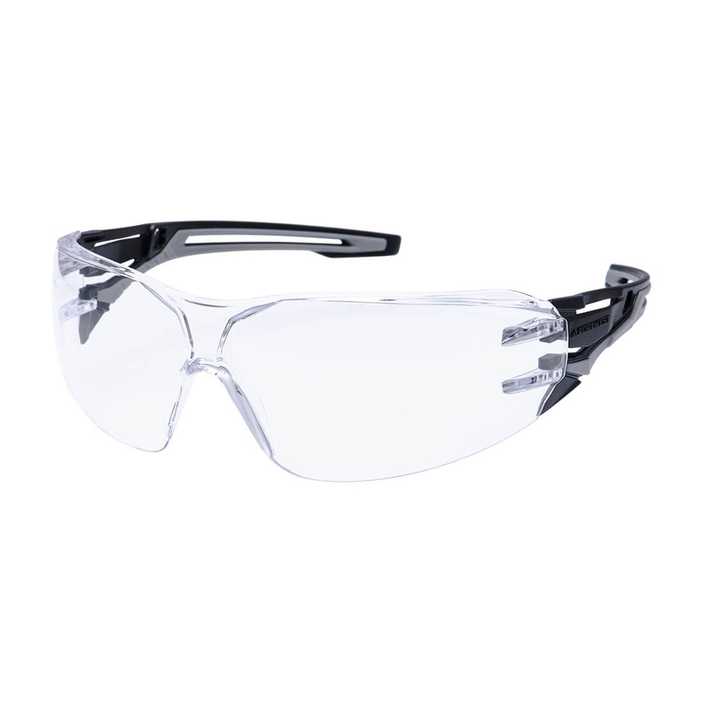 Anthracite Wraparound Safety Glasses – Trasparente