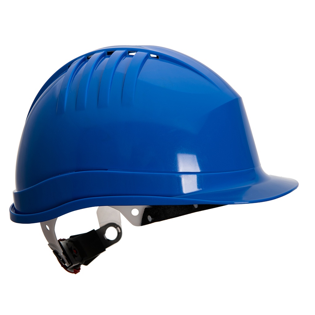Elmetto di protezione Expertline con regolazione a rotella – Blu royal
