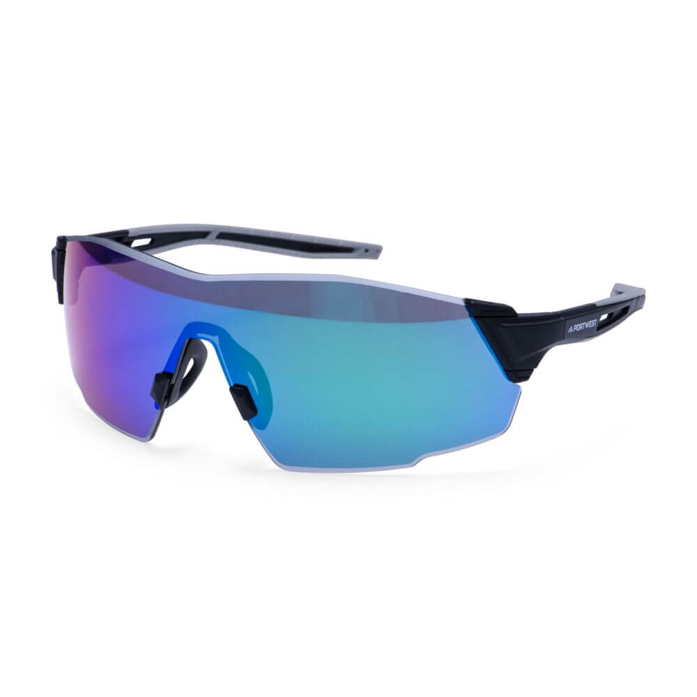 Occhiali di sicurezza Sporty Shield – Blu specchiato
