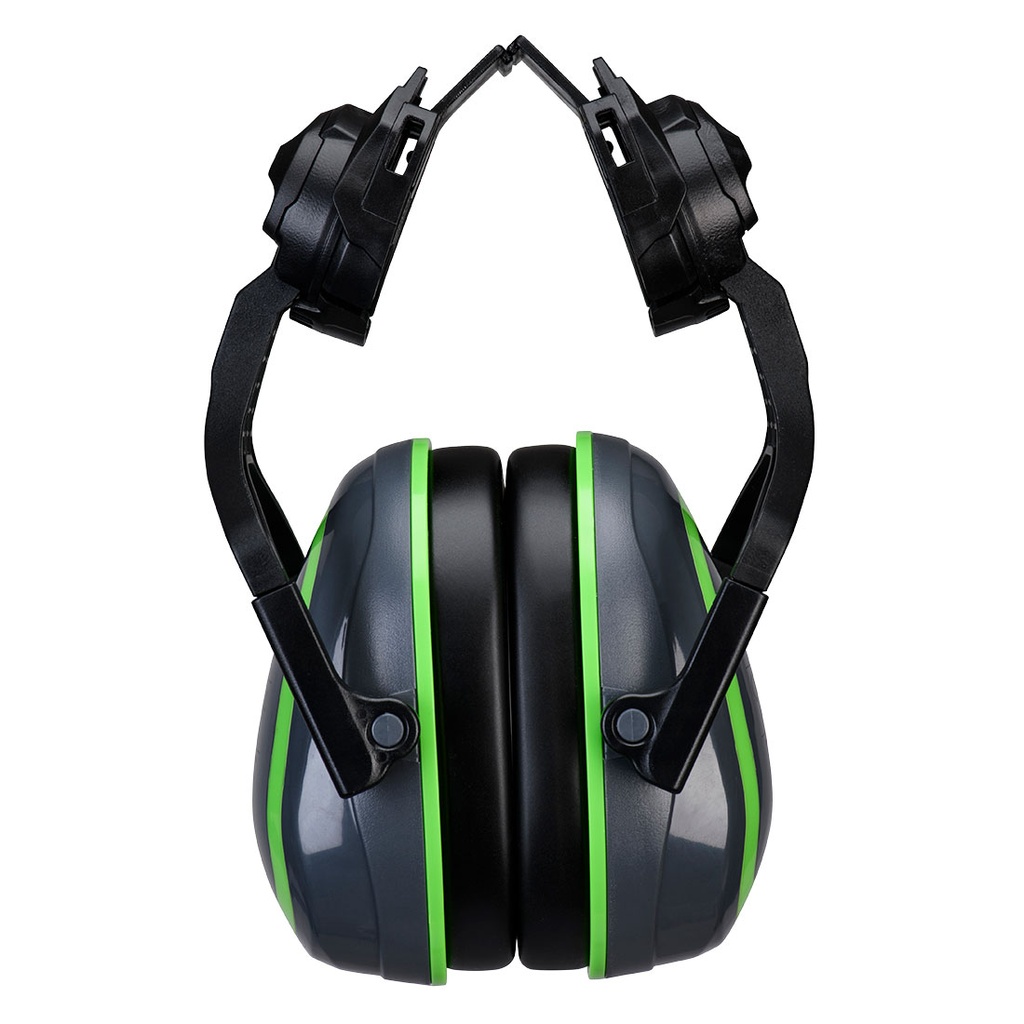 Cuffie antirumore per elmetto HV Extreme bassa attenuazione senza metallo – Grigio/verde
