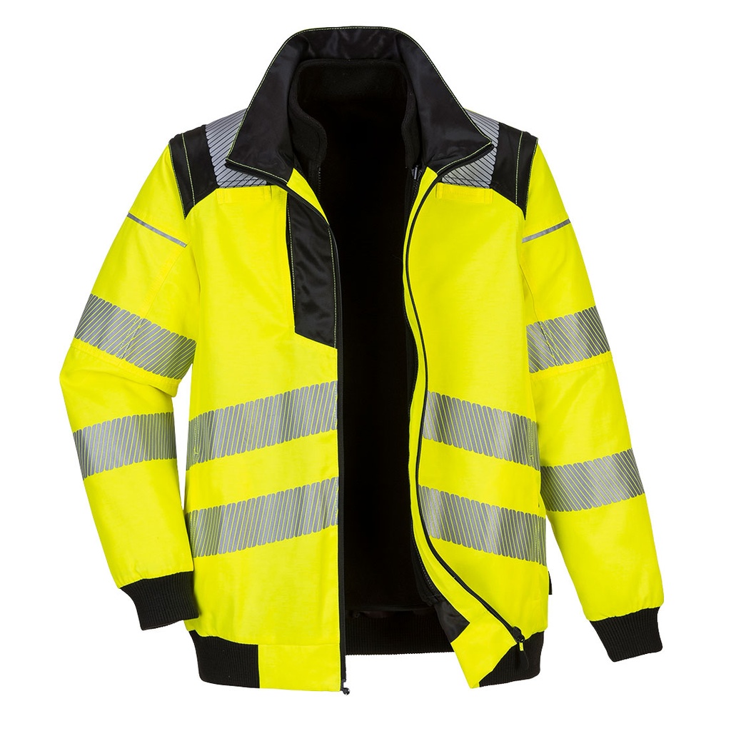 Giubbotto pilot 3 in 1 alta visibilità PW3 classe 3 – Giallo/nero