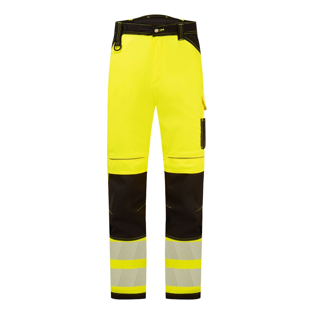 Pantaloni da lavoro elasticizzati leggeri alta visibilità PW3 classe 2 – Giallo/nero