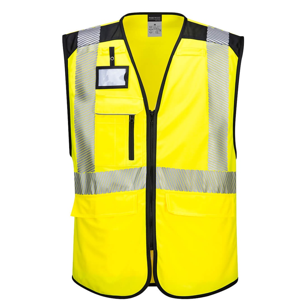 Gilet Executive alta visibilità PW3 classe 2 – Giallo/nero