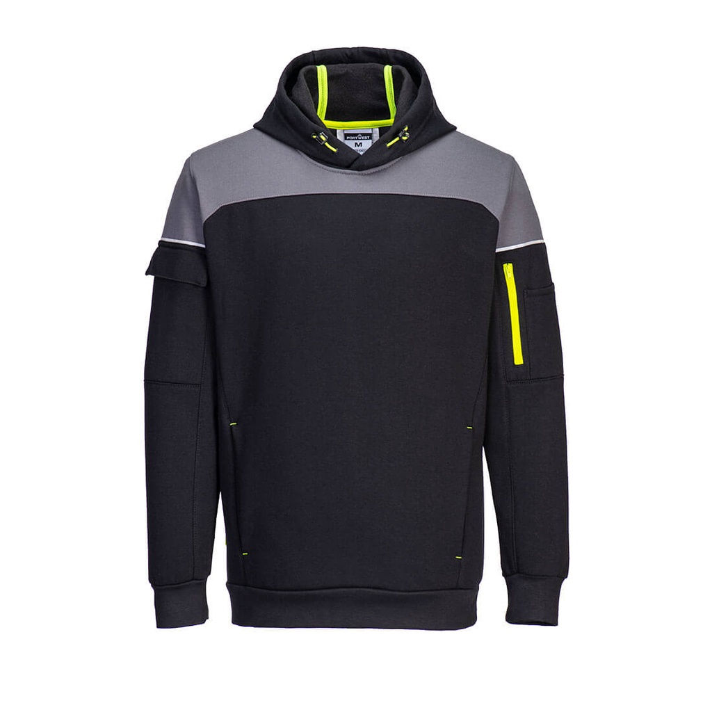 Felpa con cappuccio PW3 senza zip – Nero