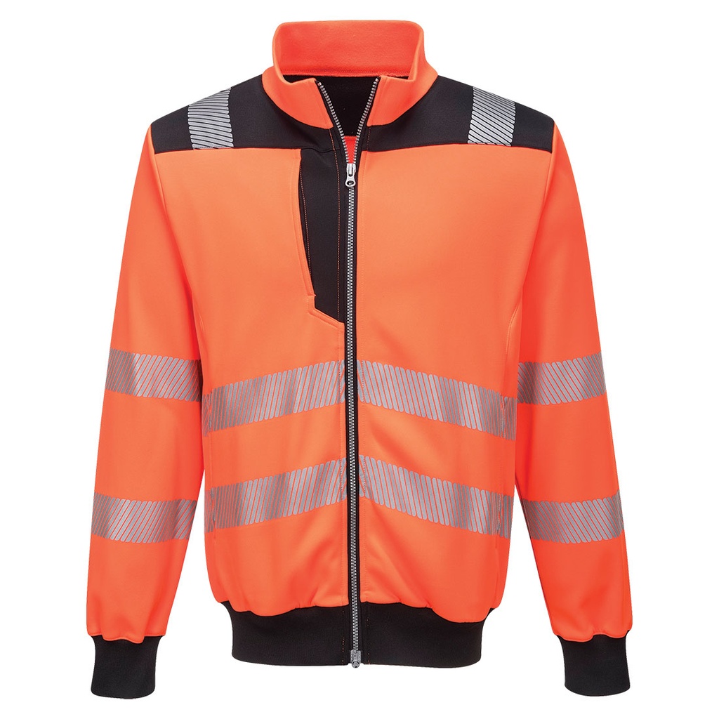 PW3 Felpa Hi-Vis – Arancione/nero