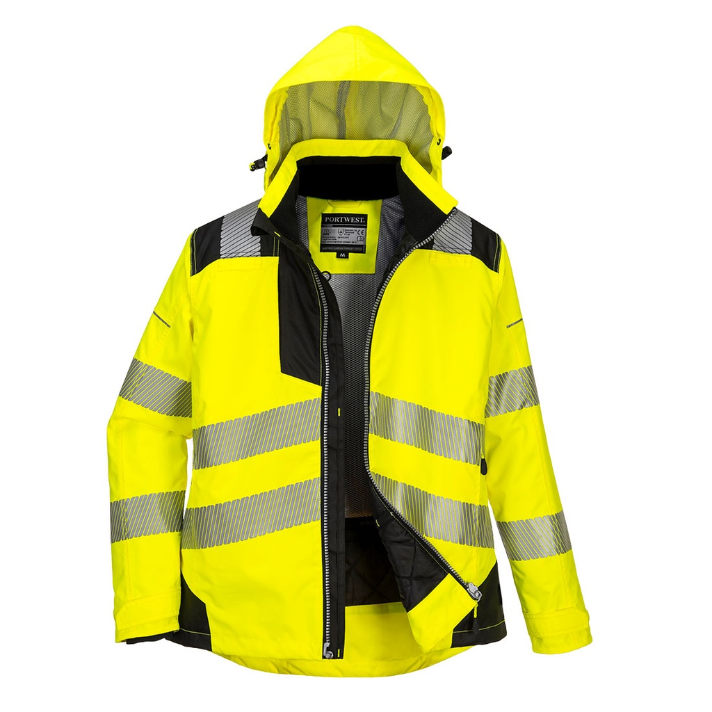 Giacca invernale da donna alta visibilità PW3 classe 2 – Giallo/nero