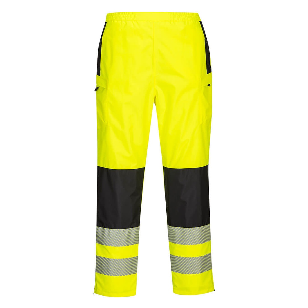 Pantaloni impermeabili da donna alta visibilità PW3 classe 2 – Giallo/nero