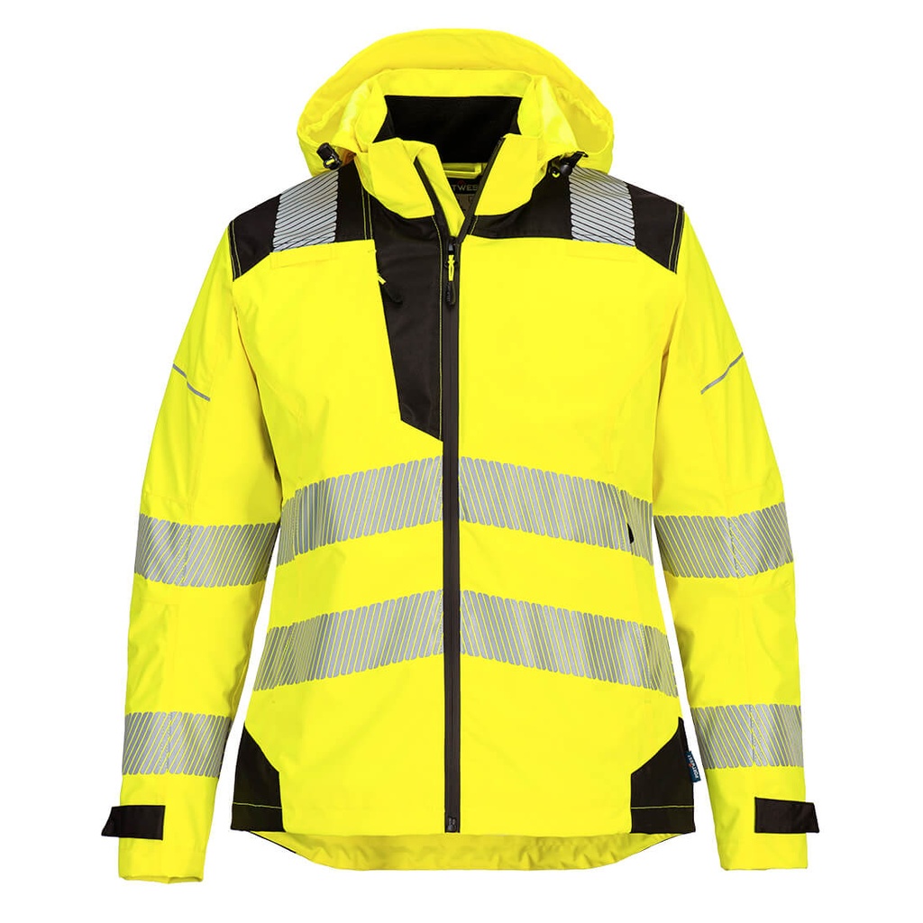 Giacca PW3 antipioggia donna Hi-Vis – Giallo/nero