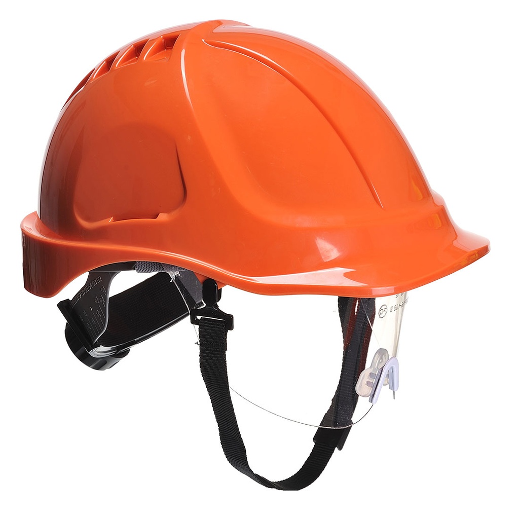 Elmetto di protezione Endurance Plus con visiera – Arancione