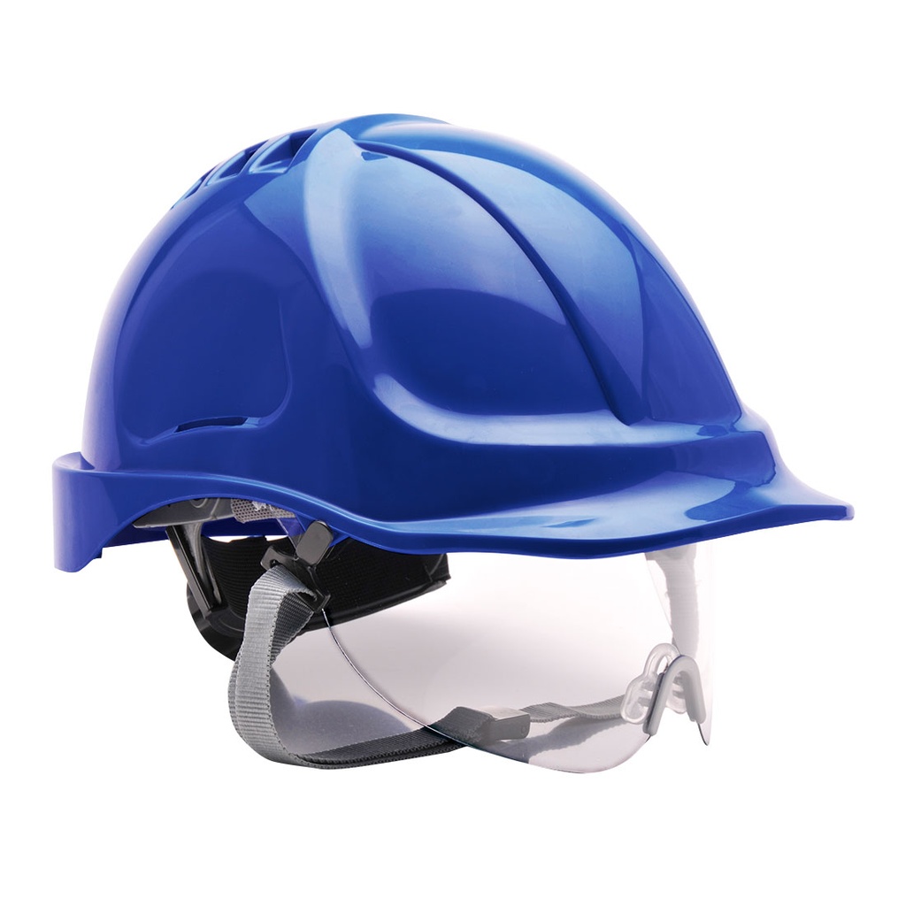 Elmetto di protezione Endurance con visiera – Blu royal