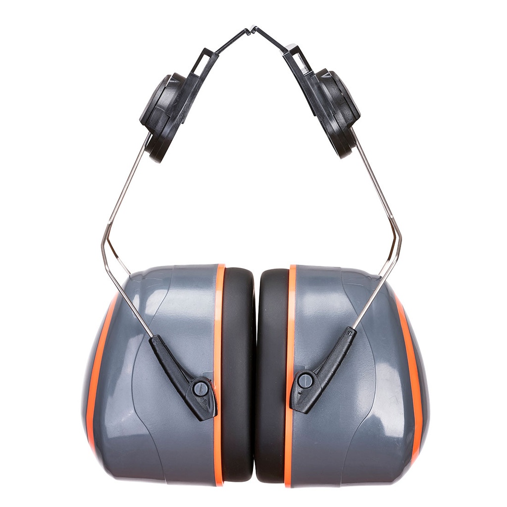 Cuffie antirumore per elmetto HV Extreme alta attenuazione – Grigio/arancione