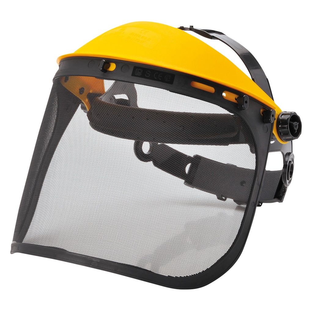Supporto visiera con visiera a rete – Nero