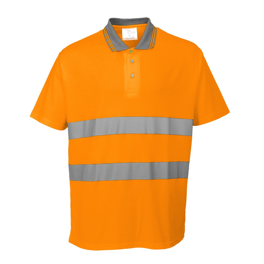 Polo Cotton Comfort Hi-Vis S/S – Arancione
