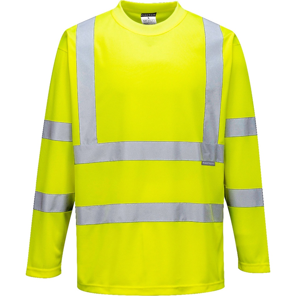 T-shirt manica lunga alta visibilità classe 3 – Giallo